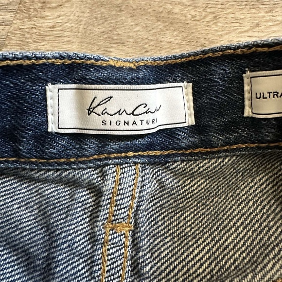 Kancan Ultra High Rise Distressed Denim Shorts - Picture 6 of 6